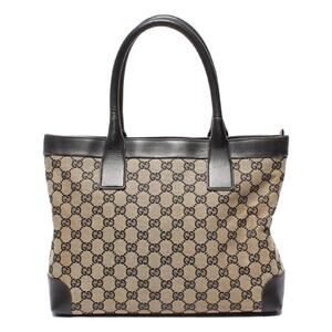 Gucci Tote Bag Handbag GG Canvas